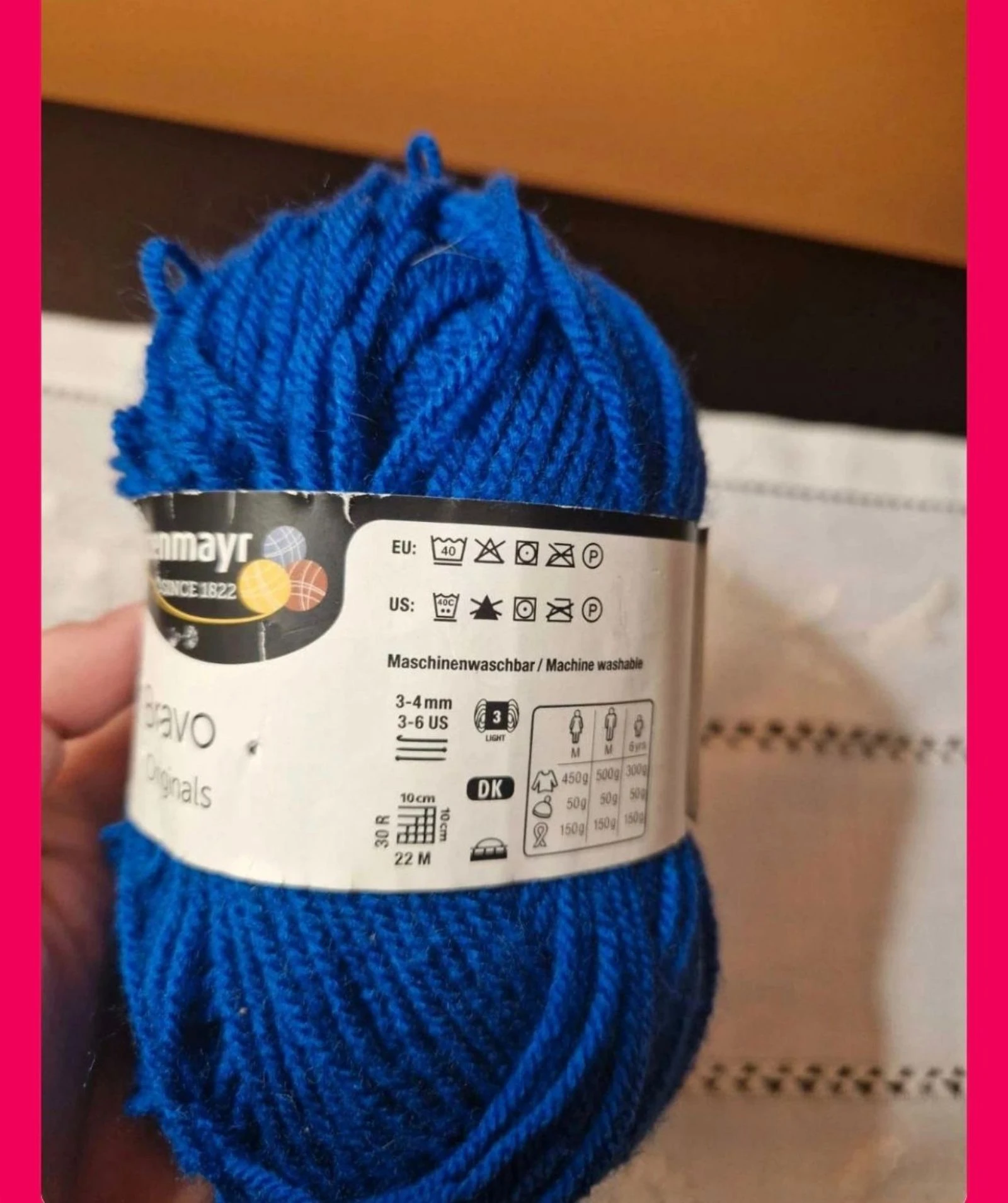 Fio Schachenmayr Bravo Originals Azul Royal 50g | Fil Schachenmayr Bravo Originals – photo 2